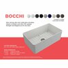 Bocchi Aderci Ultra-Slim Farmhouse Apron Front Fireclay 30 in. Single Bowl Kitchen Sink in Matte White 1481-002-0120